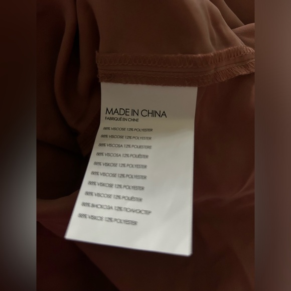 NWT Club Monaco Tie-Neck Blouse in Blush Pink Size Small - Picture 3 of 5